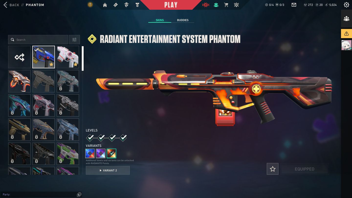 Promoção! 1.3K Gastos Conta Valorant: 3 Facas + 6 Vandals + 3 Phanthons