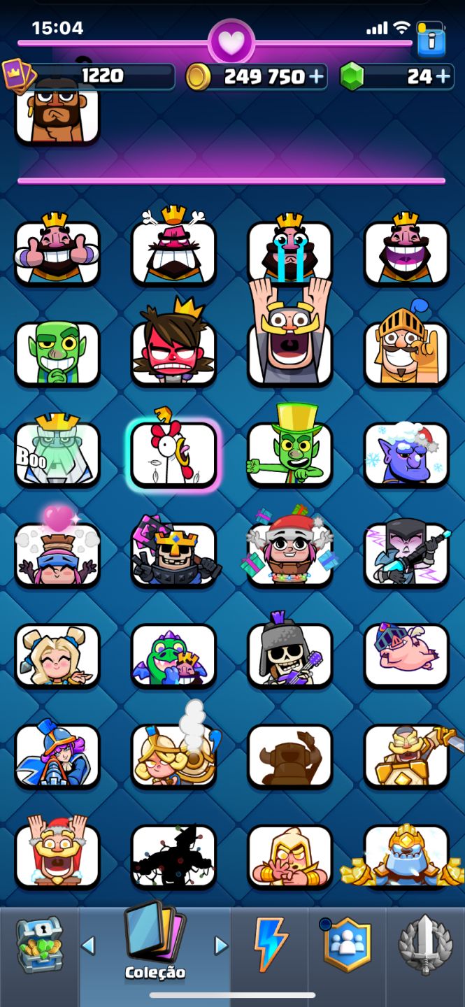 Conta de clash royale, com 6000 trofeus. 249,750 Moedas, quase todos os personag