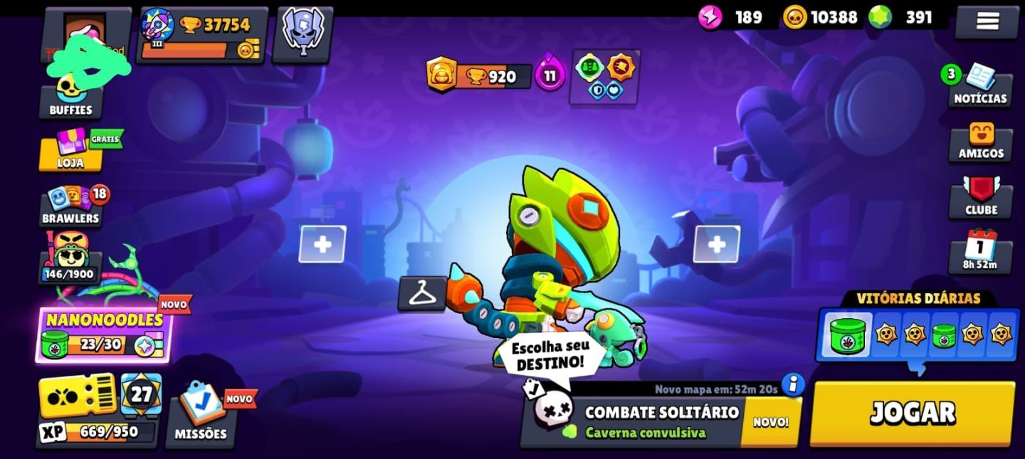 Conta de Brawl Stars 37,7k troféus 102 de 104 Brawlers conta bem desenvolvida.