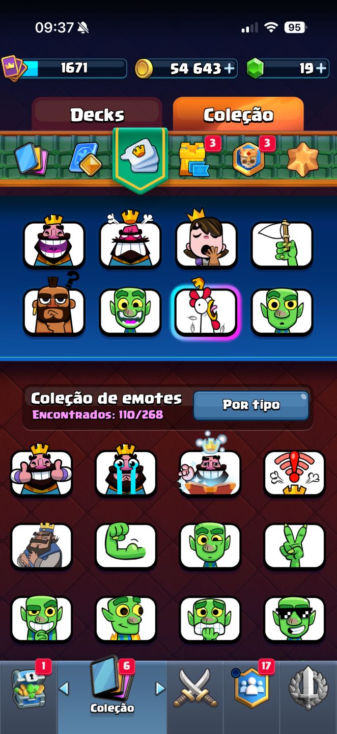 Conta Clash Royale