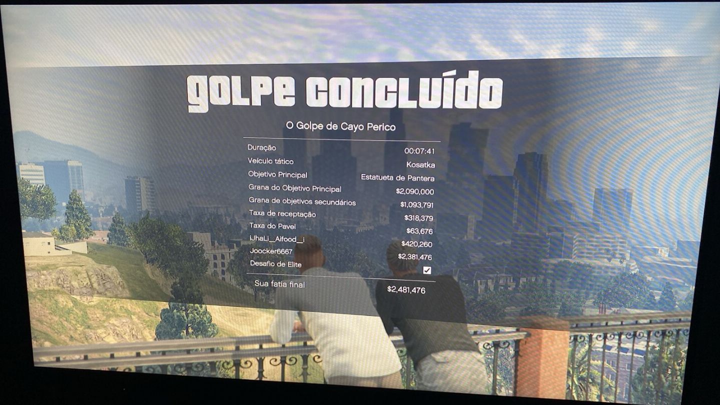 Upagens de conta GTA ONLINE, através do golpe Cayo Périco PS4 & PS5