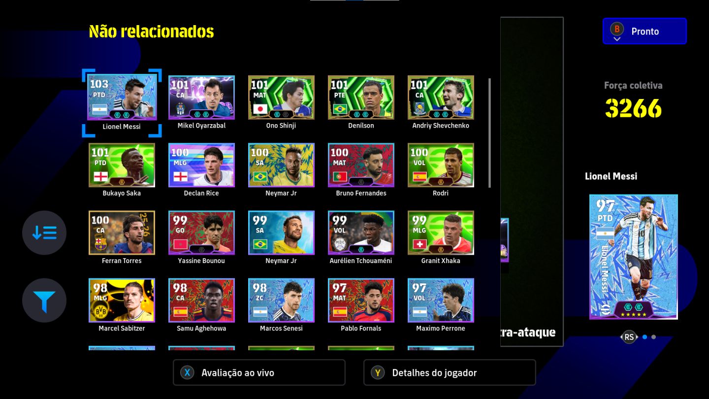 CONTA EFOOTBALL(XBOX-PC) COM YAMAL BIG TIME VINI JR BLITZ E COMPANIA