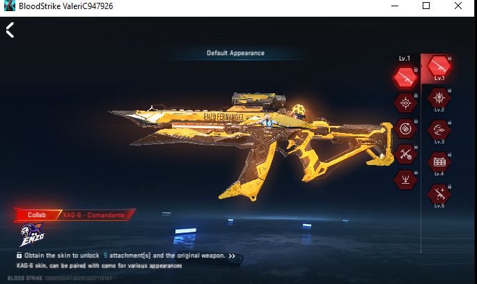 [Preço Baixo] Contas Bloodstrike (Eternas/facas/skins) - Skins Ja Resgatadas