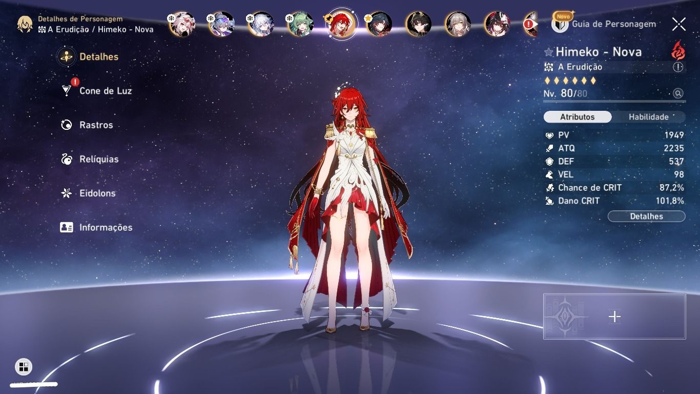 Garantido - Loba e2, Sparxie, Yaoguang, Himeko, Mortenax, Pearl e mais