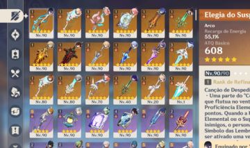 Conta genshin Skins,armas de eventos++