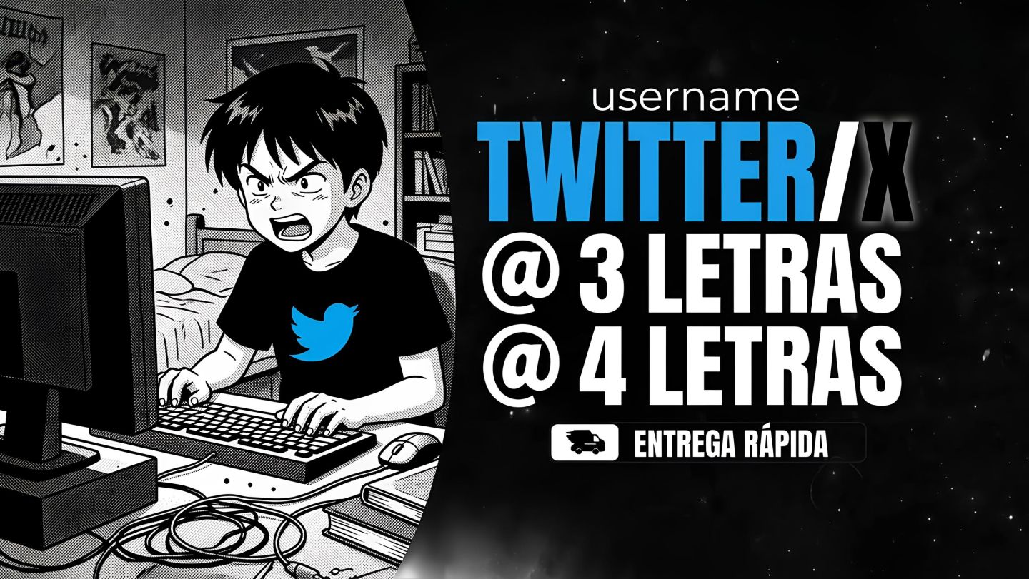 CONTA TWITTER | USER 3 LETRAS, 4 LETRAS (USERNAMES: 3L, 4L, PALAVRAS)