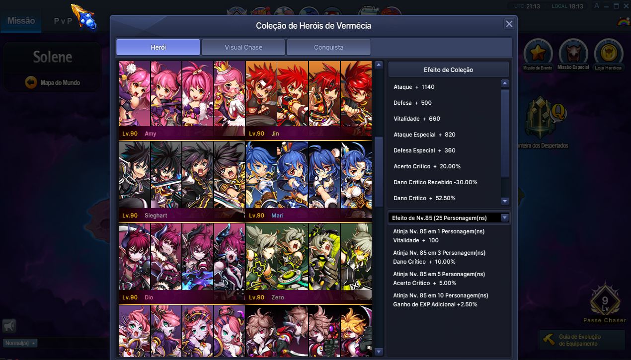 Conta Grand Chase Classic 4 Personagens | 1KK+ LEVEL 283