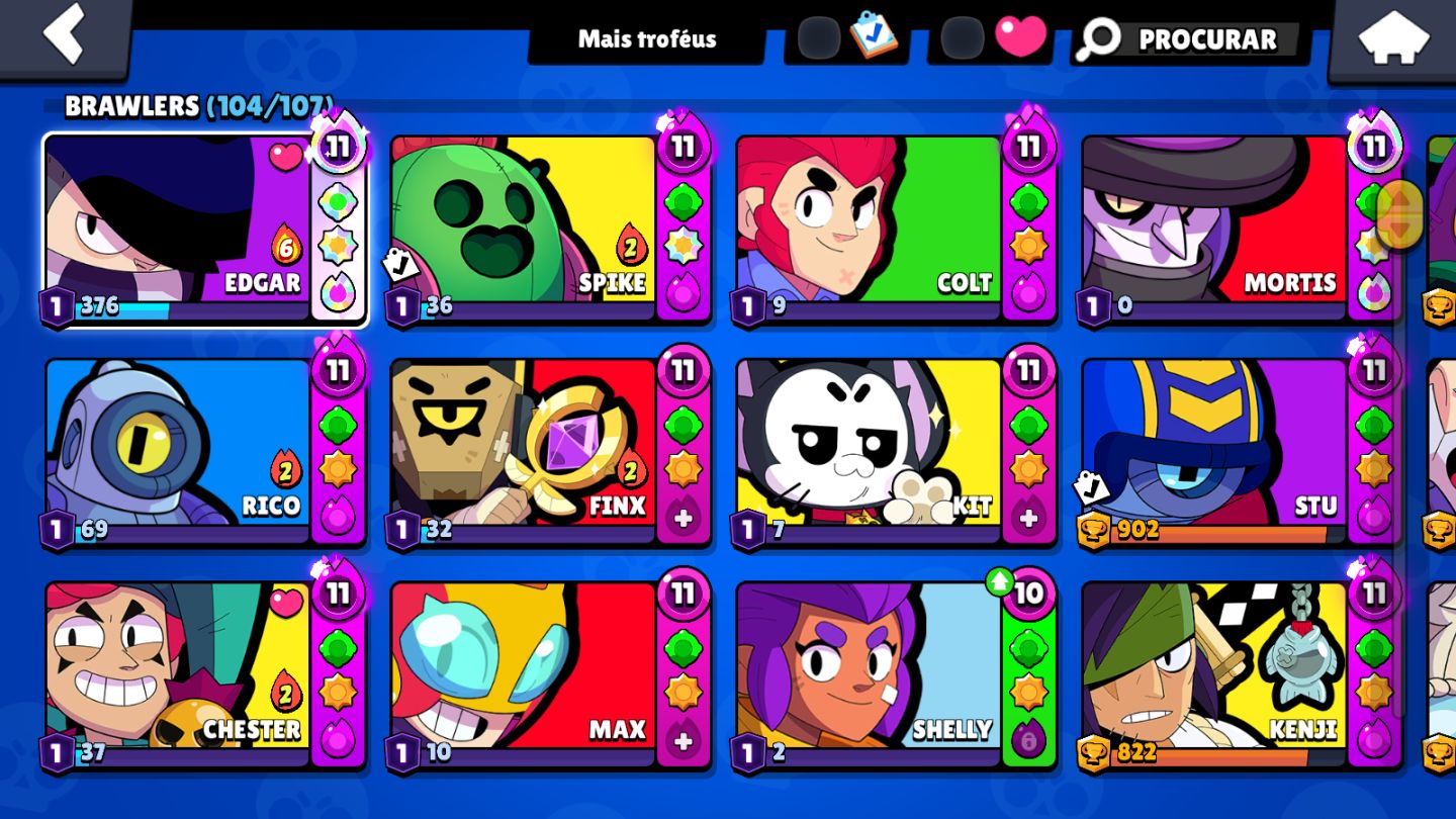 CONTA BRAWL STARS | 57K+ TROFÉUS | 21 BRAWLERS LVL 11 | CONTA 2019