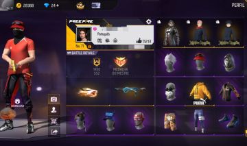 CONTA DE FREE FIRE (FF) ITENS ANTIGOS / PUNHO / 7 ANOS VEM NELA!!