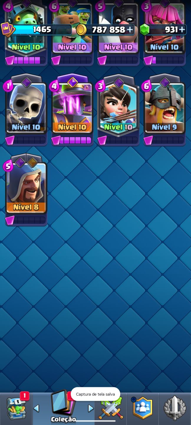 CONTA DE CLASH ROYALE SUPER BOA, MAIS DE 11K DE TROFÉUS. PREÇO A NEGÓCIAR