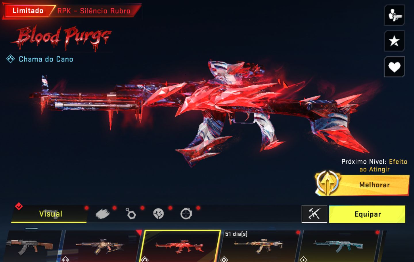 CONTA BLOOD STRIKE, LVL 50