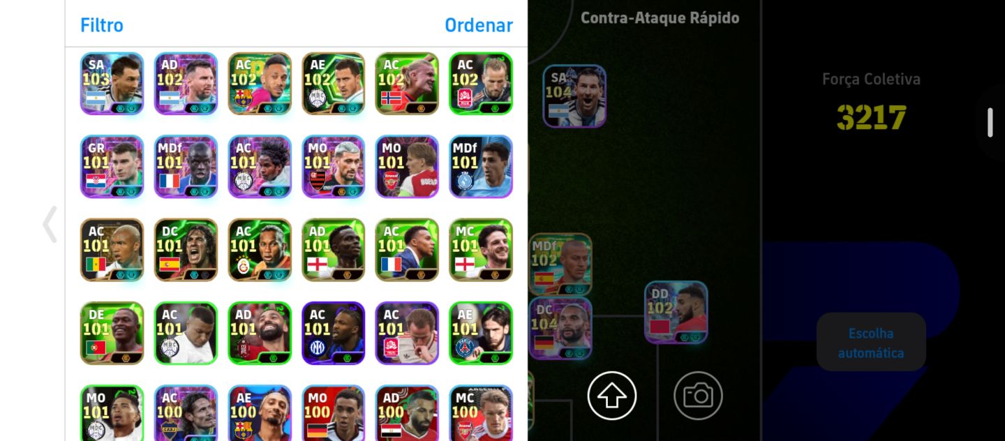 Conta de efootbol não jogo mais