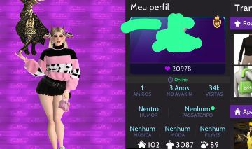 Conta Avakin life Rica varios itens raros e épicos!