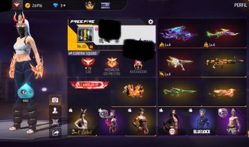 CONTA DE FREE FIRE LVL 65