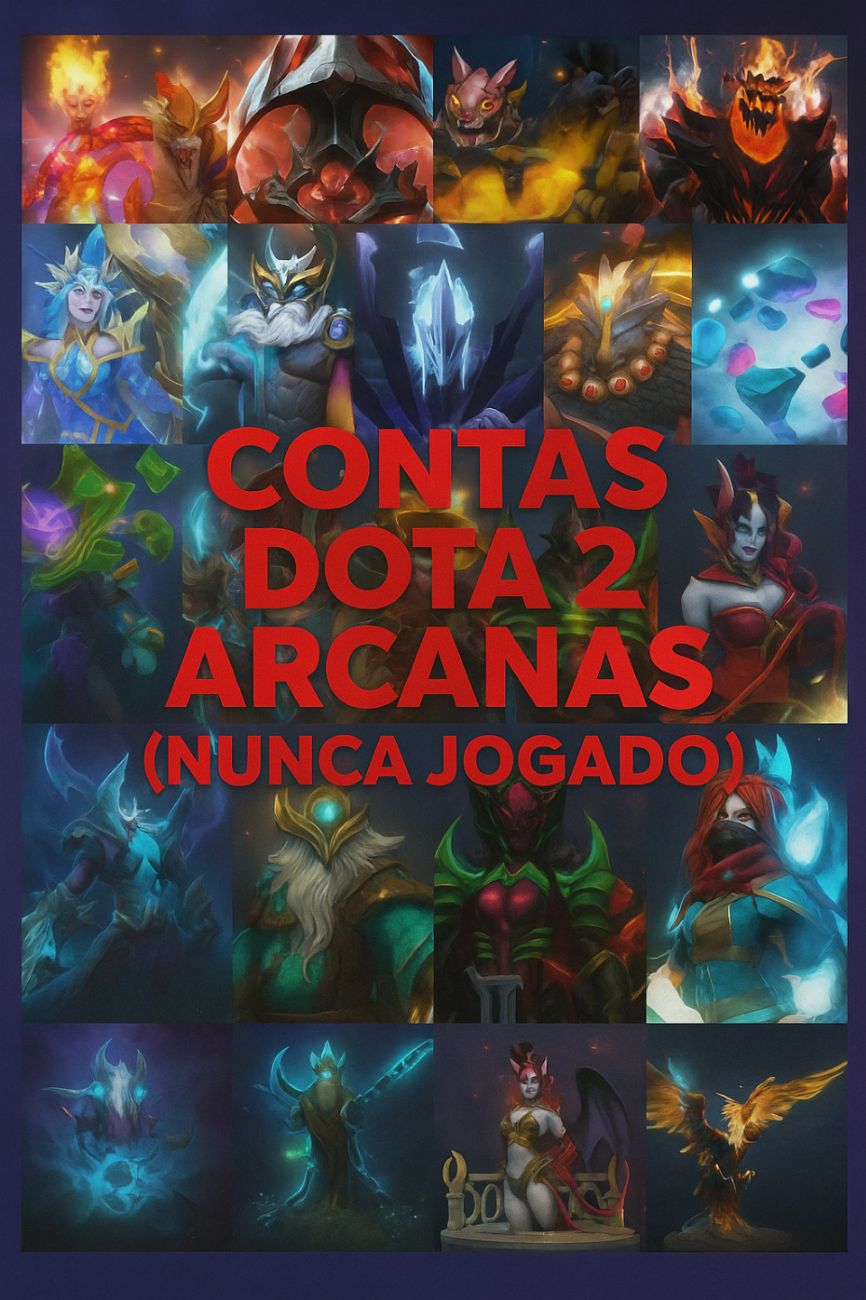 CONTAS DOTA 2 COM ARCANAS (CONTAS NUNCA JOGADAS)