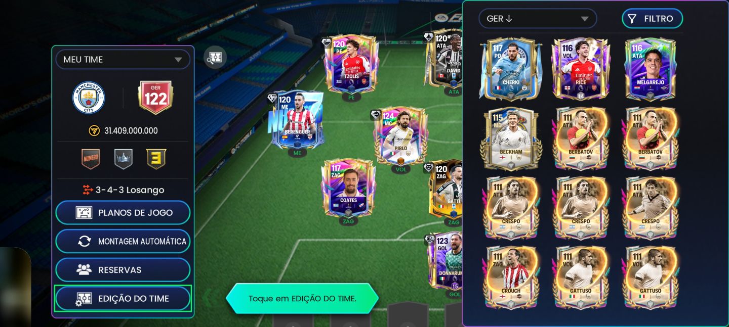[MENOR PREÇO!] CONTAS DE FIFA MOBILE/EA FC MOBILE - GER 122 PERTO DO GER 123/124