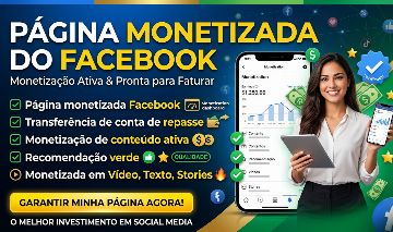 Página Monetizada - Página do Facebook com monetização de Conteúdo