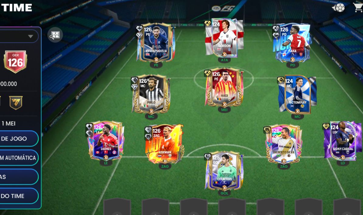Conta FC mobile GER 126 + 1 BILHÃO de coins+uniformes retrô raros (Chelsea PSG)