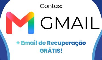CONTAS GMAIL NOVAS 2026 (IP BR) + Email de Recuperação!