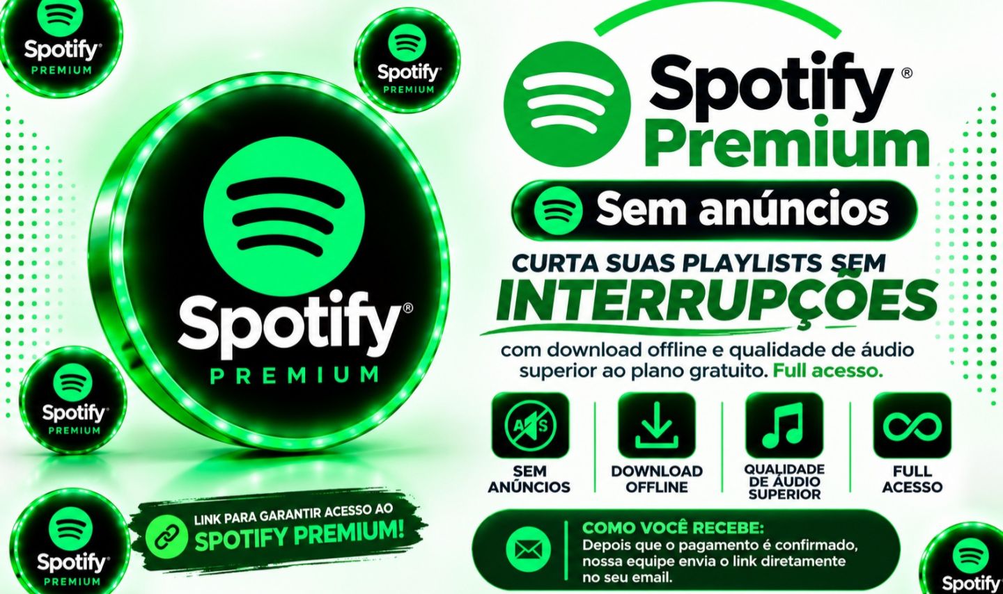 Spotify Premium 30 Dias | Sem Anúncios + Download Offline