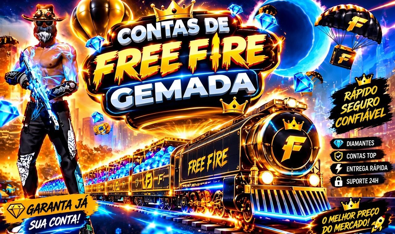 CONTA DE FREE FIRE GEMADA E BARATA !!!