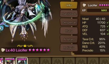 Acc global com Lúcifer de skin . Triple ld