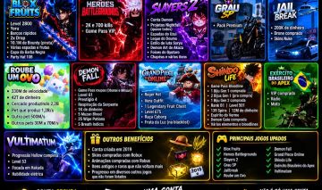 CONTA DE UPADA E COM GAME PASS EM VARIOS JOGOS COMO BLOX FRUIT, GPO, SLAYER 2 E1