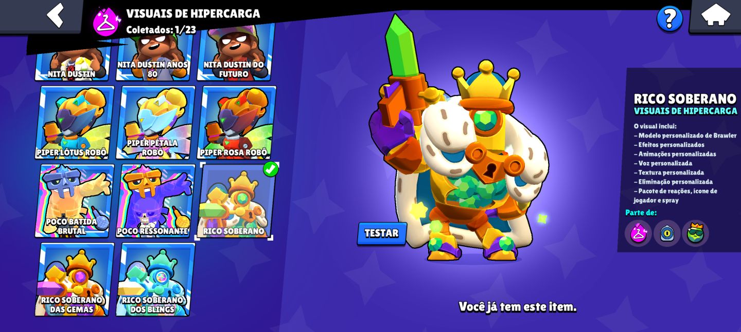 36K de troféus, conta boa
