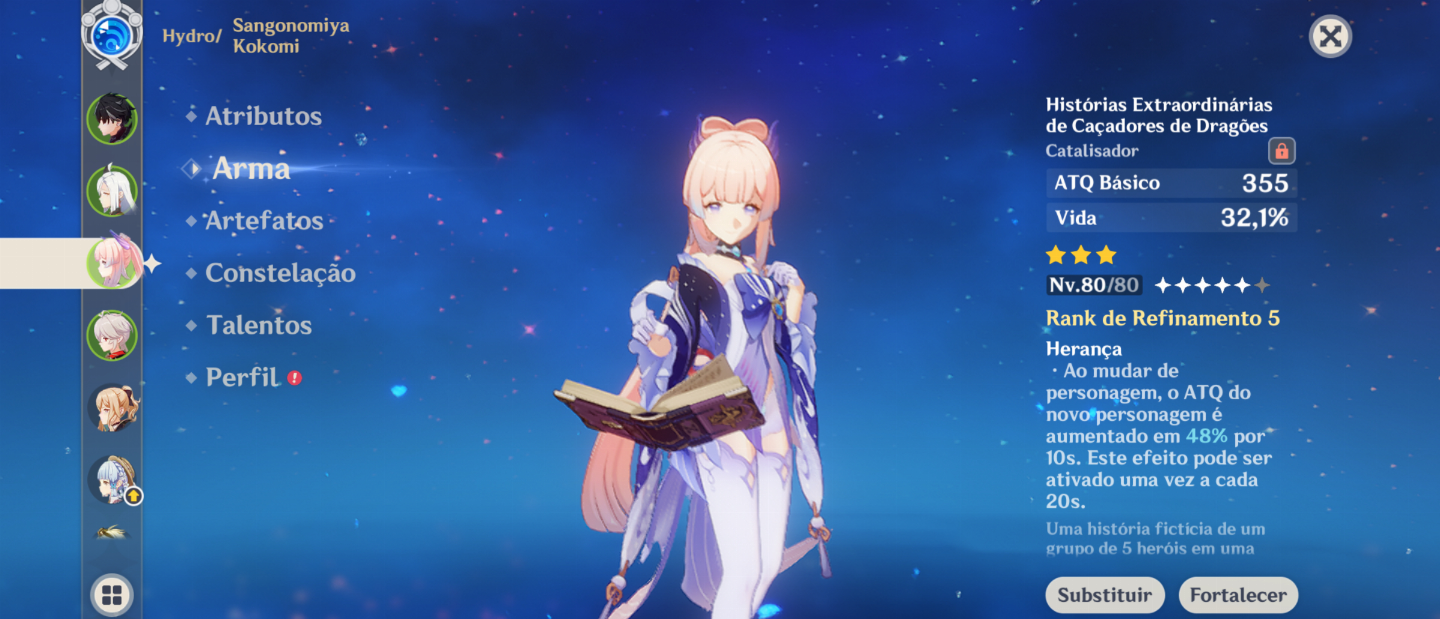 CONTA GENSHIN: WRIOTHESLEY C1 E AYAKA+BISS E SKIN+OUTROS T5 E ARMAS T5