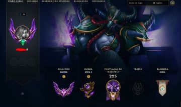 Conta Mestre NV 94-Viego Skin Rara-4 Skins Prestígio