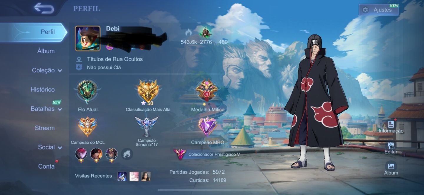 CC MOBILE LEGENDS BANG BANG SKINS MARAVILHOSAS + WR ÓTIMO