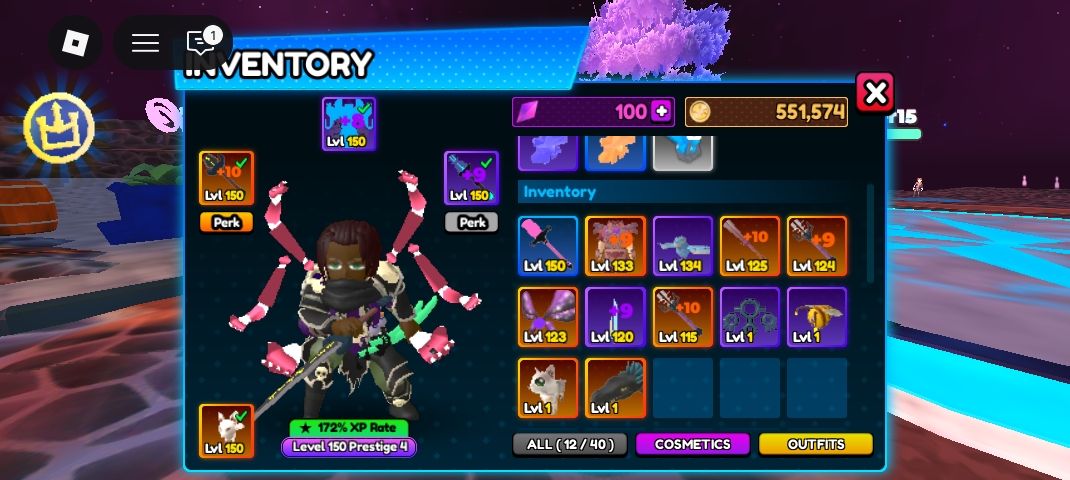 Contas World Zero Lv 150 Prestígio 4