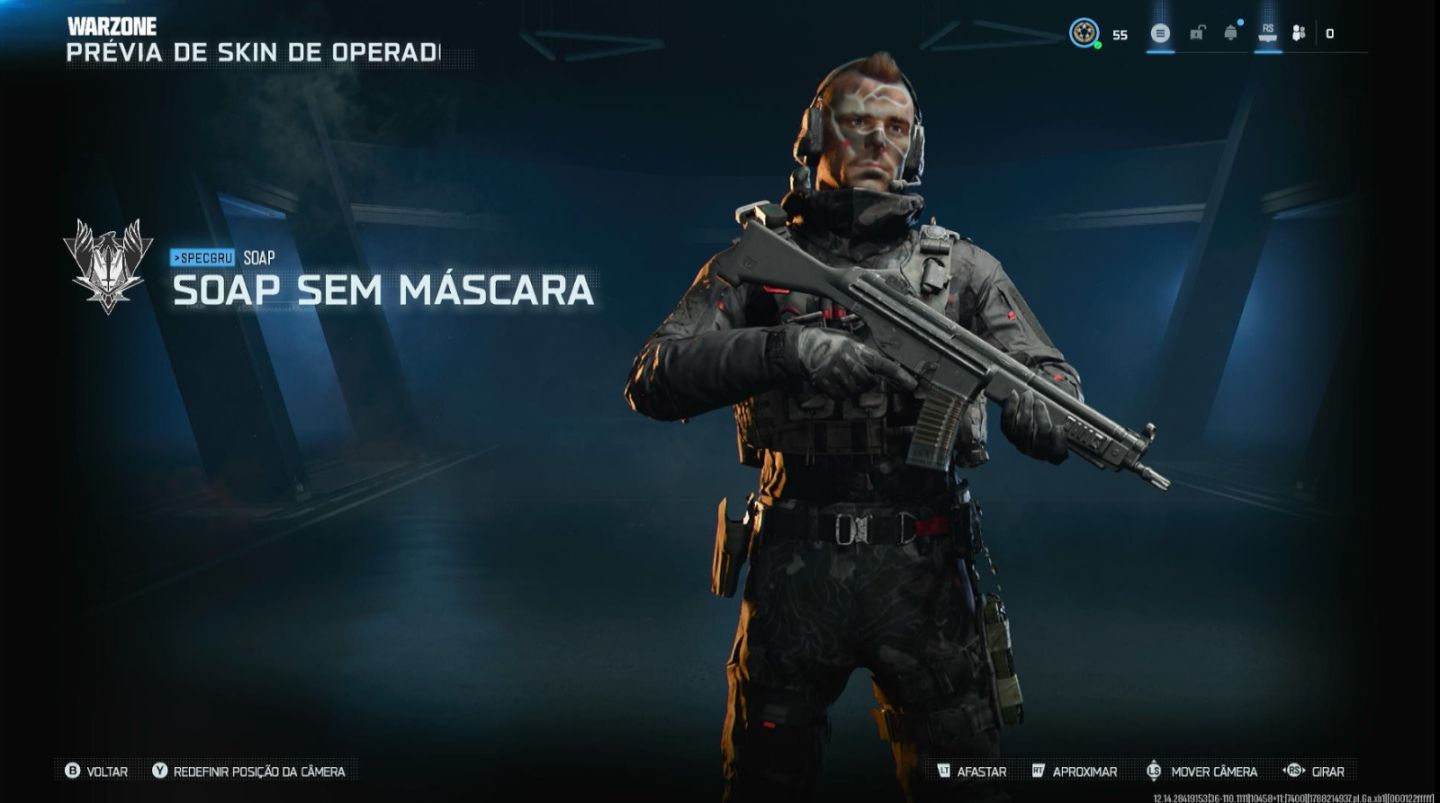 Conta Muito Rara Nuke Warzone + Carmesim + Singularity + Nuke MP