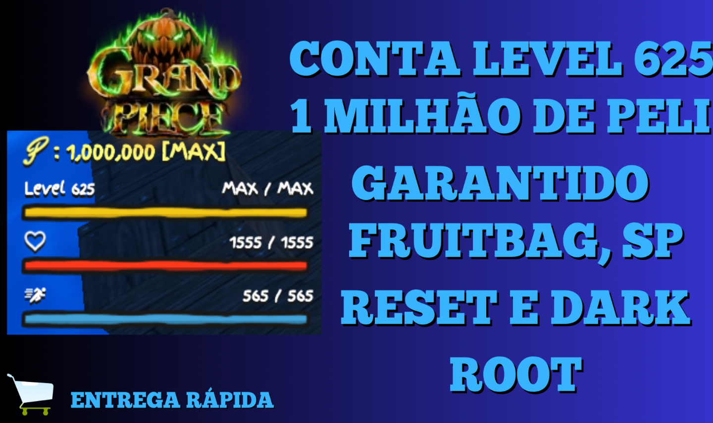 CONTAS LEVEL MAXIMO | GRAND PIECE ONLINE | GPO