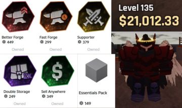 1.874 ROBUX EM GAMEPASSES NO JOGO | LVL 135 | Conta The Forge