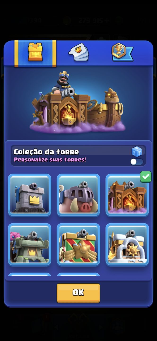 Clash royale, deck de log bait evocannon quase no máximo, 4 heróis e 10 evo