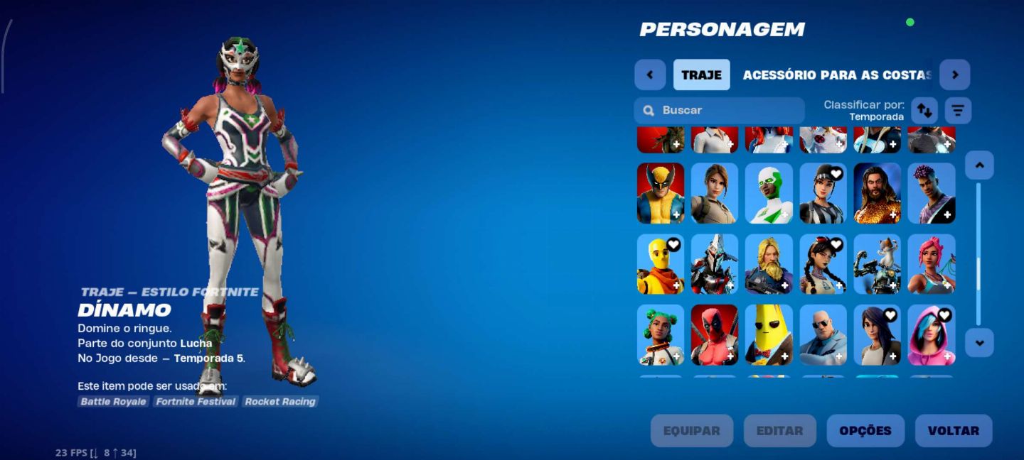 Conta fortnite com skins tryhard e OG Valor negociável pra sair rápido