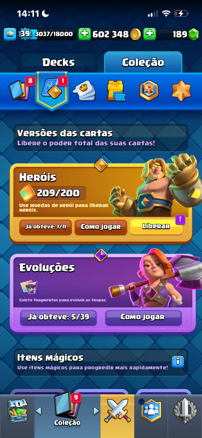 Conta de clash royale antiga, VENDA RAPIDA PROMOÇÃO
