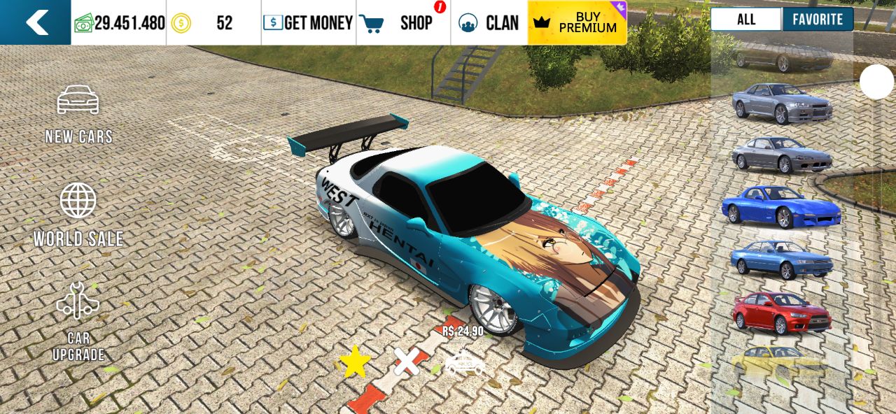 CARROS PERSONALIZADOS CAR PARKING 1 |PLOTAGEM DE ANIME, POLICIA, CORRIDA COM W16