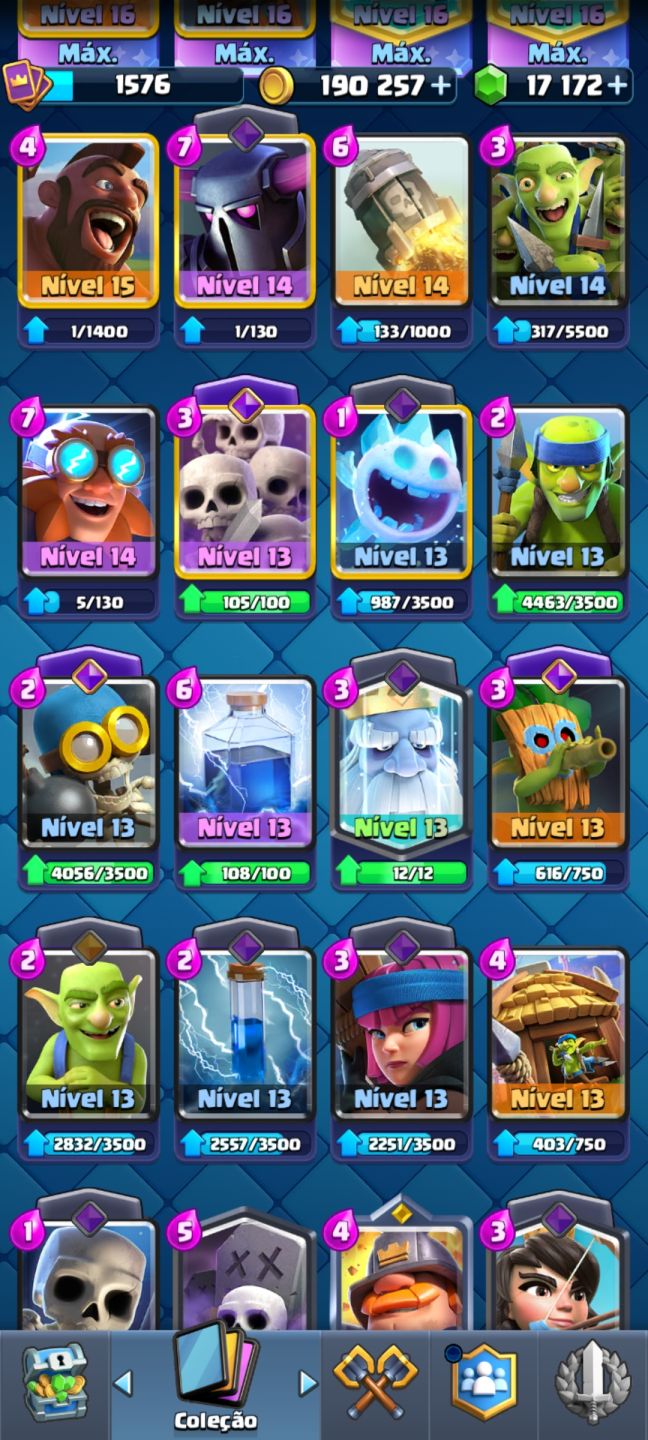 OFERTA!!! CONTA DE CLASH ROYALE BEM UPADA. CONTA BOA!!!