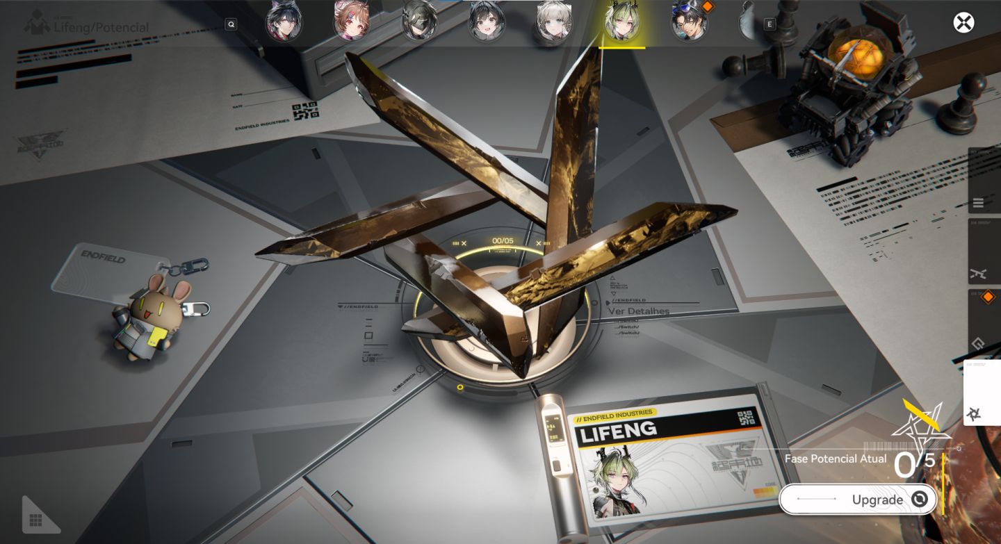 Arknights: Endfield Conta inicial com: Si + Laev + Bis, Gilberta e 8k de Oururub