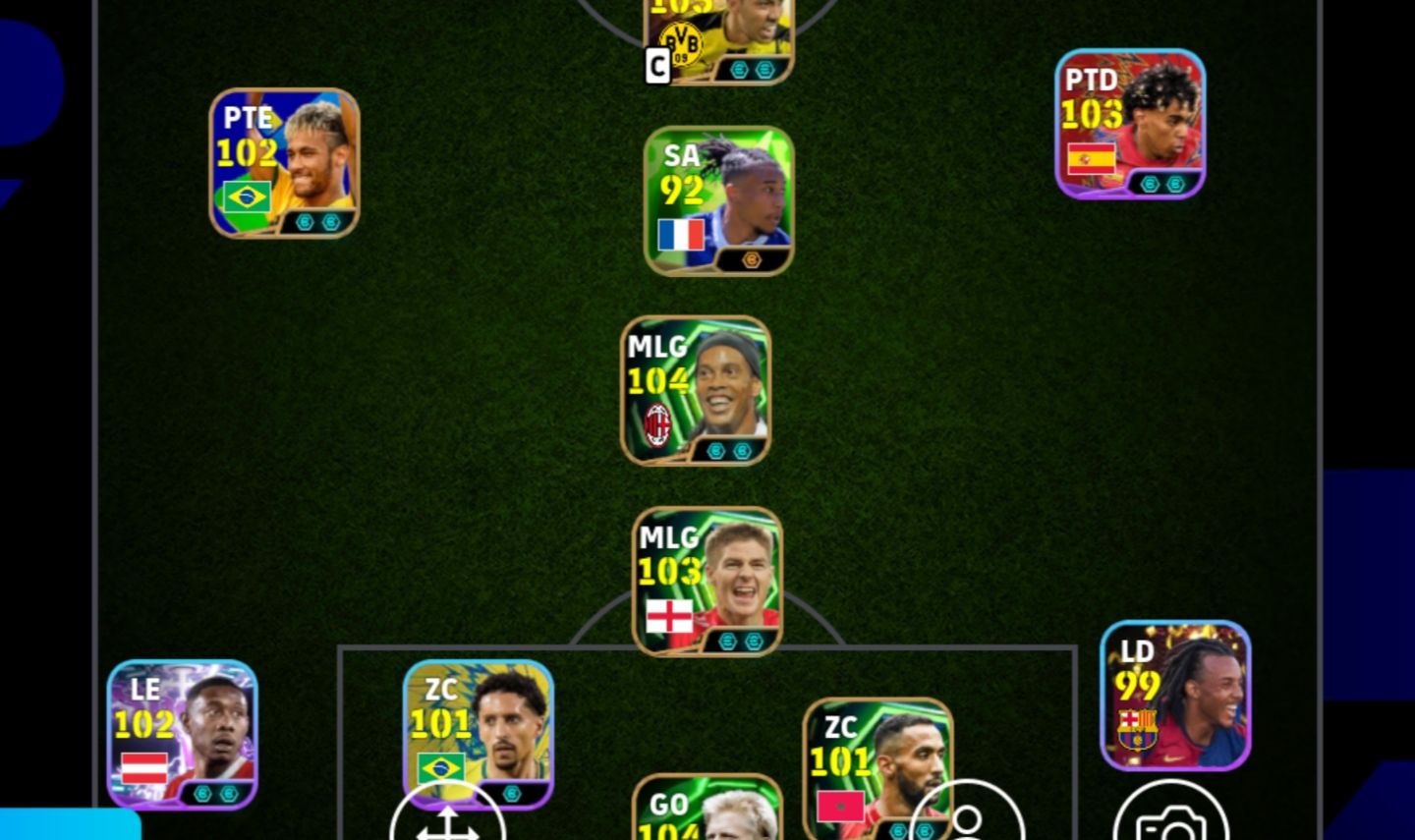 Conta de efotball boa com auba 105