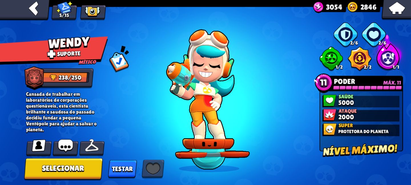 Continha com 44k de troféus e 104 Brawl, boa pra quem quer jogar rank e combate.