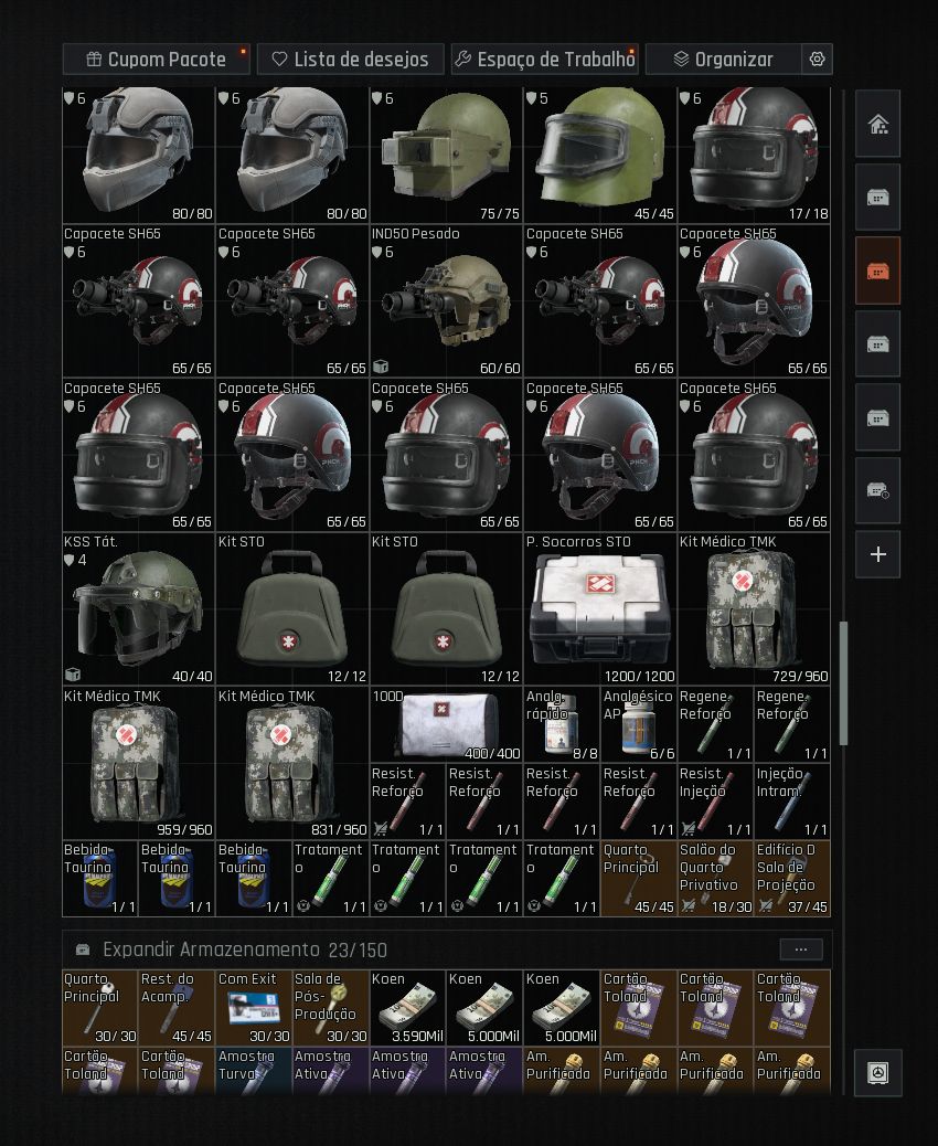 Conta ARENA BREAKOUT INFINITE PC, LVL30, Skins++, 400MM Stash