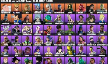 CONTA FORTNITE COM 80 SKINS (Hinata Hyuga-Ryomen Sukuna-All Might)
