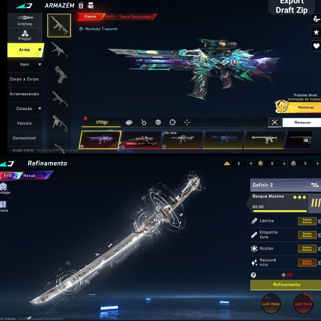 Conta BloodStriker | Armas Eterna | Armas Ultra | Skins de colab e Muito Mais