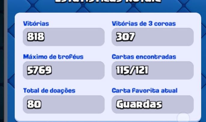 CONTA DE CLASH ROYALE 5K TROFÉUS