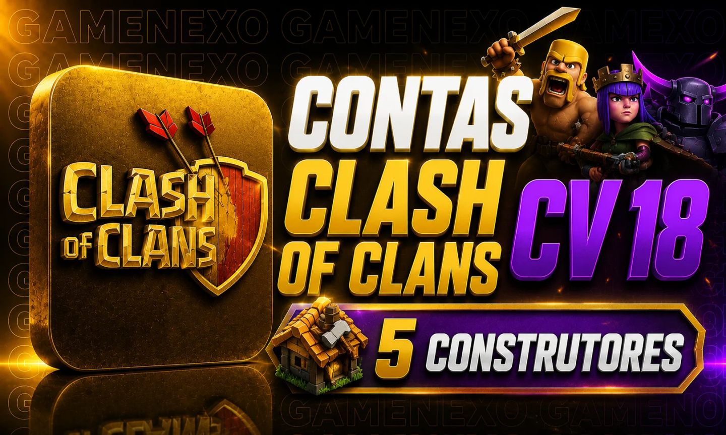Contas Clash of Clans CV 18 + 5 Construtores + Full Acesso + Brindes