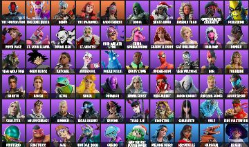 9K V-BUCKS | 61 SKINS | 94 PICARETAS | 60 EMOTES | 64 PLANADORES | EMAIL MUTÁVEL