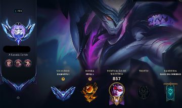 CONTA DE LEAGUE OF LEGENDS - DIAMANTE 1 - CONTA PRINCIPAL - LUX ELEMENTALISTA